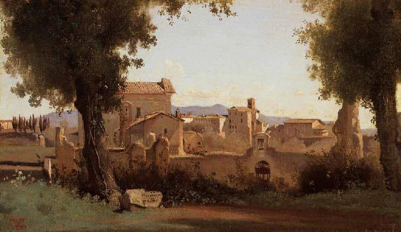 View from the Farnese Gardens, Jean-Baptiste Camille Corot